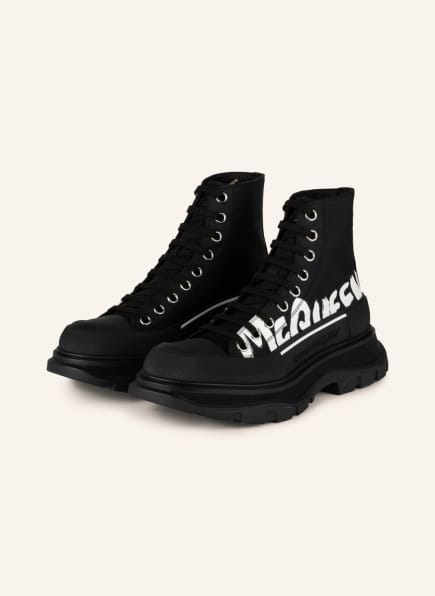 Alexander McQUEEN Lace-up boots TREAD SLICK , Color: BLACK (Image 1)