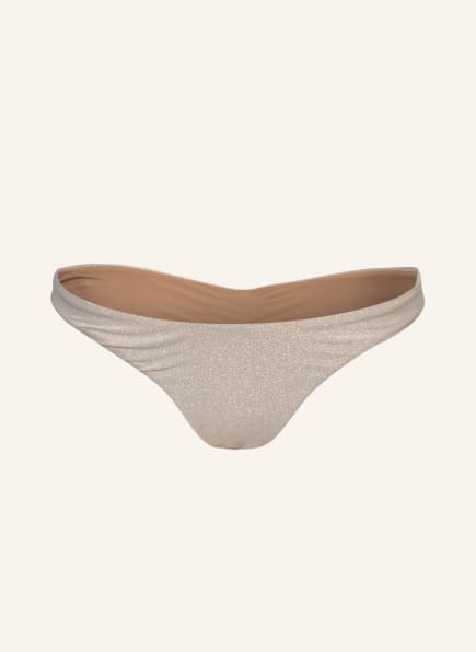 PILYQ Basic-Bikini-Hose ETERNAL mit Glitzergarn, Farbe: CREME/ GOLD (Bild 1)
