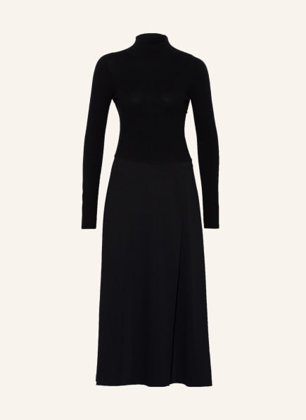 VINCE Knit dress in mixed materials, Color: BLACK (Image 1)