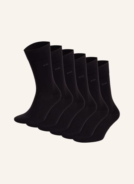 Calvin Klein 6er-Pack Socken , Farbe: 001 BLACK (Bild 1)