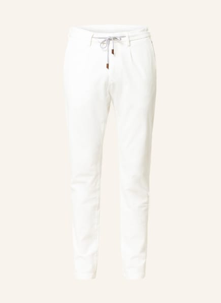 eleventy Pants in jogger style extra slim fit, Color: WHITE (Image 1)