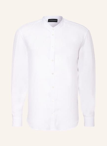 EMPORIO ARMANI Leinenhemd Comfort Fit , Farbe: WEISS (Bild 1)
