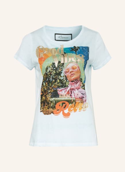 Princess GOES HOLLYWOOD T-Shirt mit Schmuckperlenbesatz, Farbe: HELLBLAU (Bild 1)