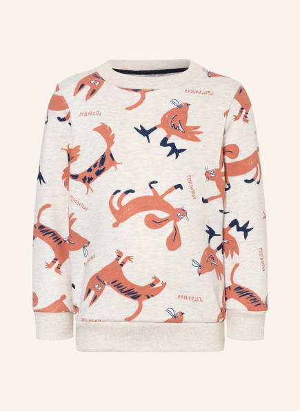 PETIT BATEAU Sweatshirt, Farbe: CREME/ HELLROT (Bild 1)