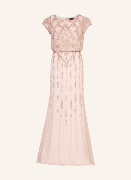 ADRIANNA PAPELL Abendkleid mit Perlen- und Paillettenbesatz, Farbe: ROSÉ (Bild 1)