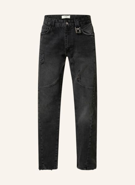 rough. Jeans Regular Fit in black denim 