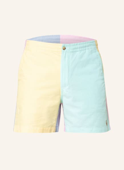 POLO RALPH LAUREN Shorts Classic Fit, Farbe: GELB/ MINT/ ROSA (Bild 1)