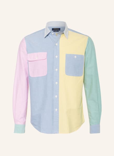 POLO RALPH LAUREN Oxfordhemd Custom Fit, Farbe: GELB/ ROSA/ HELLBLAU (Bild 1)