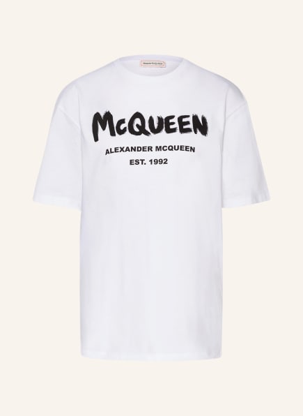 black mcqueen t shirt