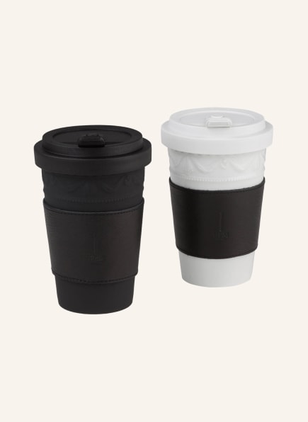 KPM Set of 2 to-go cups, Color: BLACK/ WHITE (Image 1)