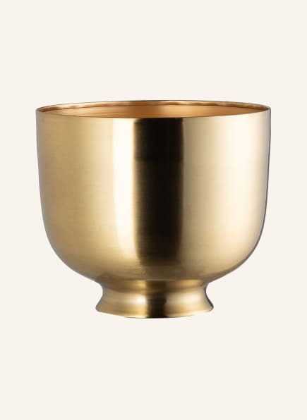 Bloomingville Set of 3 flower pots, Color: GOLD (Image 1)