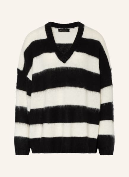 ALL SAINTS Oversized-Pullover LOU, Farbe: WEISS/ SCHWARZ (Bild 1)