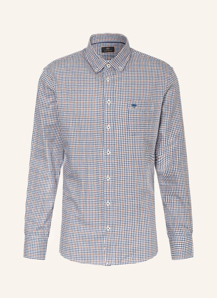 FYNCH-HATTON Hemd Regular Fit, Farbe: BLAU/ COGNAC (Bild 1)