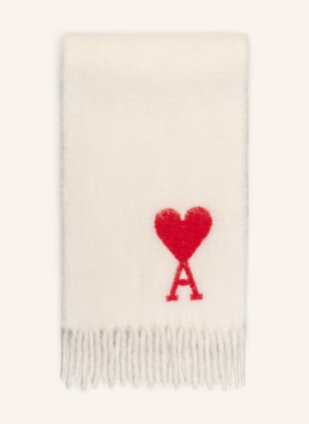 AMI PARIS Alpaka-Schal, Farbe: WEISS (Bild 1)