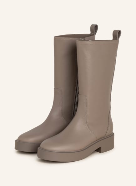 gray rain boots for women