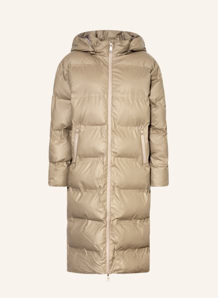 NEO NOIR Quilted coat VIVIANA with removable hood, Color: TAUPE (Image 1)