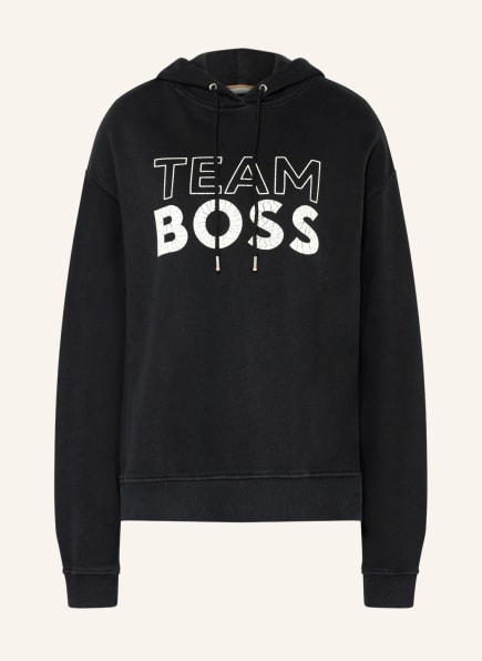 BOSS Oversized hoodie ETEAMS, Color: BLACK/ WHITE (Image 1)