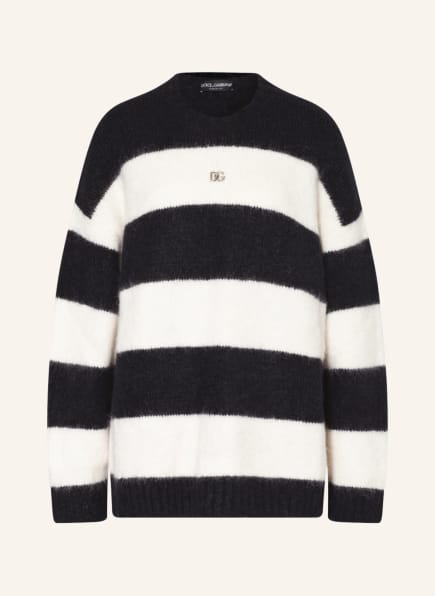 DOLCE & GABBANA Alpaca sweater, Color: BLACK/ WHITE (Image 1)