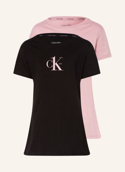 Calvin Klein 2er-Pack T-Shirts , Farbe: SCHWARZ/ ROSÉ (Bild 1)
