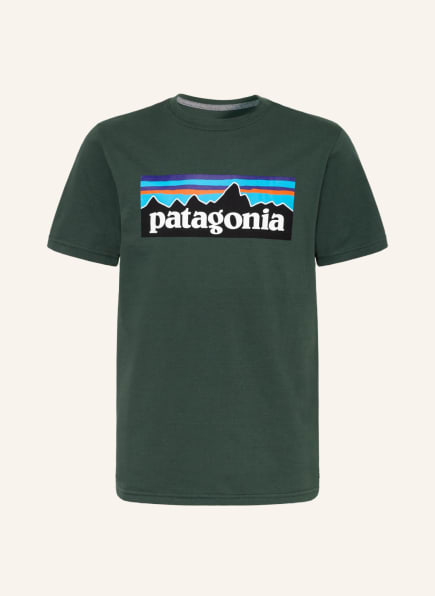 patagonia T-Shirt, Farbe: DUNKELGRÜN/ SCHWARZ/ HELLBLAU (Bild 1)