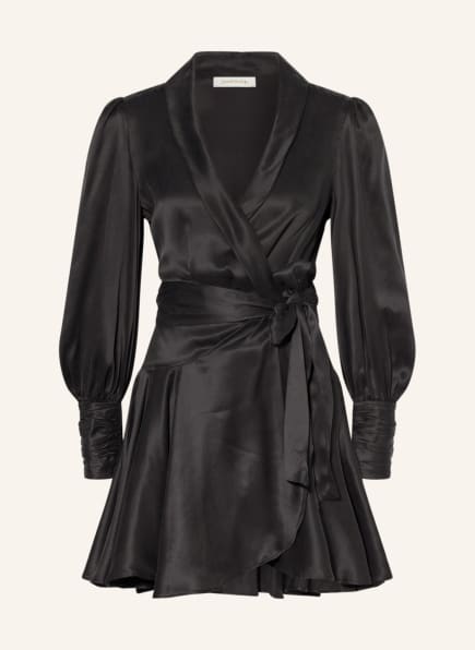 ZIMMERMANN Wrap dress made of silk, Color: BLACK (Image 1)