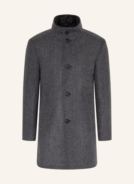 JOOP! Wool coat MAICO with detachable trim, Color: GRAY/ DARK GRAY (Image 1)