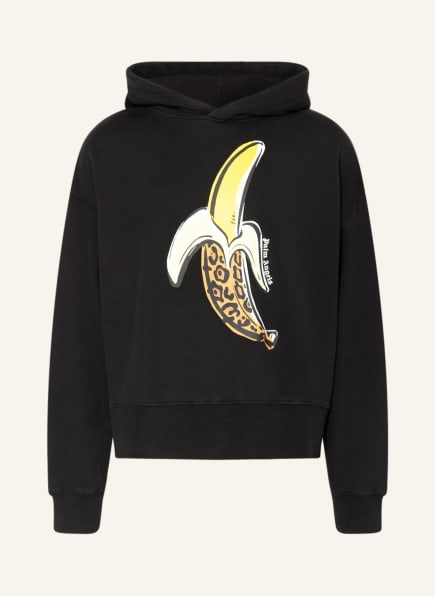Palm Angels Oversized hoodie, Color: BLACK/ YELLOW (Image 1)