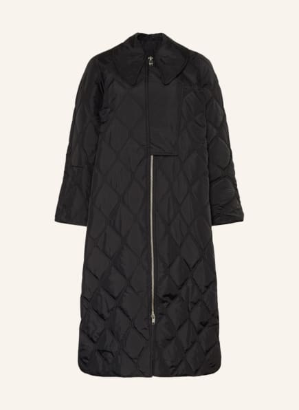 GANNI Quilted coat , Color: BLACK (Image 1)