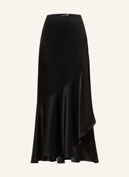 POLO RALPH LAUREN Satin skirt, Color: BLACK (Image 1)