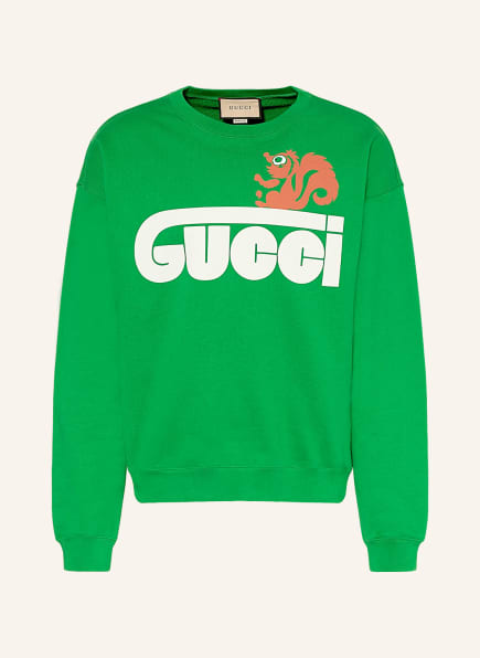 GUCCI Sweatshirt , Color: GREEN/ WHITE/ SALMON (Image 1)