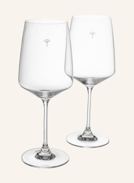 JOOP! Set of 2 wine glasses SINGLE CORNFLOWER, Color: WHITE (Image 1)