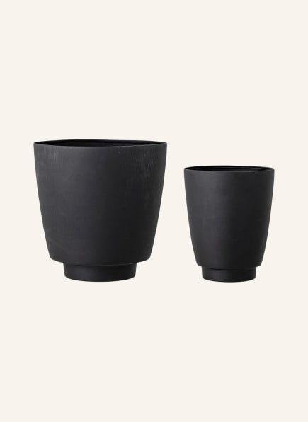 Bloomingville Set of 2 flower pots , Color: BLACK (Image 1)