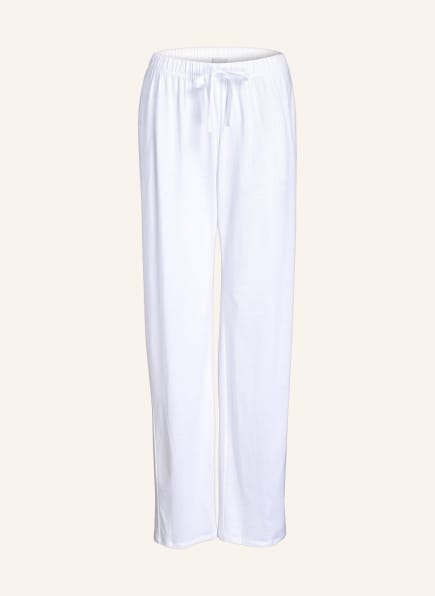 HANRO Lounge pants COTTON DELUXE, Color: WHITE (Image 1)