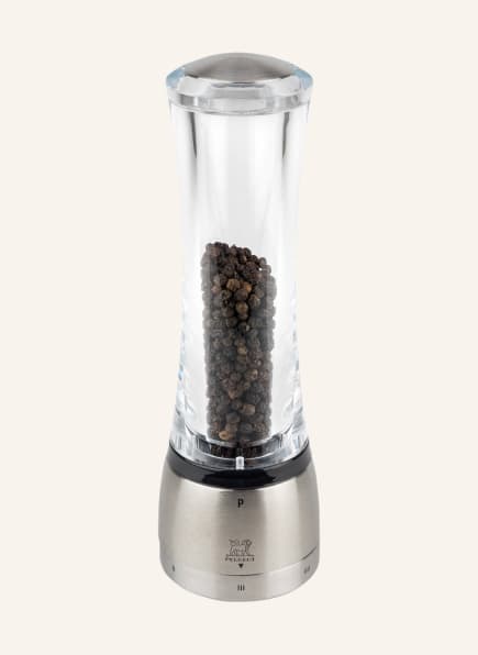 PEUGEOT Pepper grinder DAMAN U SELECT, Color: TRANSPARENT/ SILVER (Image 1)