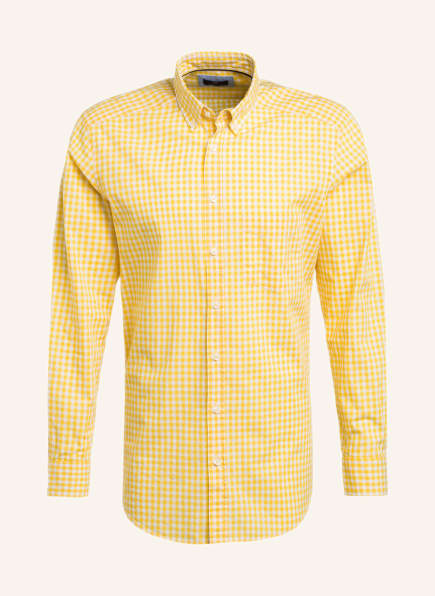 STROKESMAN'S Hemd Modern Fit, Farbe: GELB/ WEISS KARIERT (Bild 1)