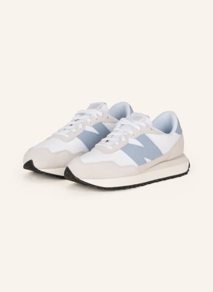 new balance Sneakers 237, Color: WHITE/ CREAM/ LIGHT BLUE (Image 1)
