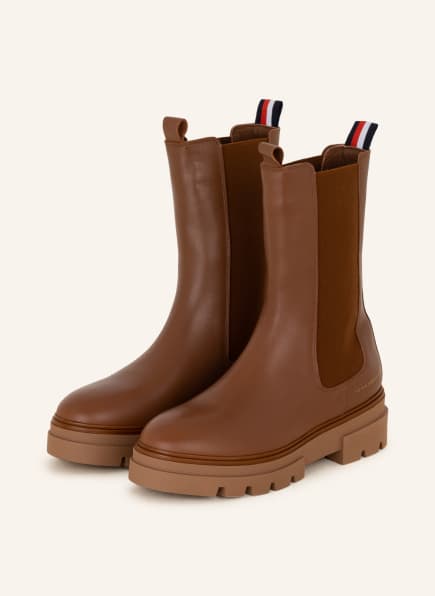 TOMMY HILFIGER Chelsea boots, Color: COGNAC (Image 1)