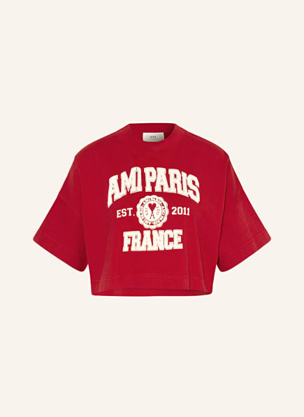 AMI PARIS Cropped shirt, Color: RED (Image 1)