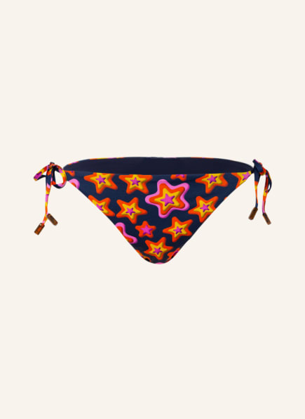 VILEBREQUIN Triangle bikini bottoms FLORE , Color: DARK BLUE/ ORANGE/ NEON YELLOW (Image 1)