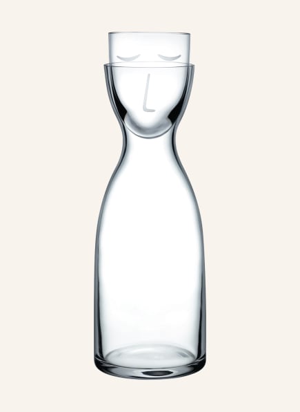 NUDE Carafe MR. & MRS. with drinking glass, Color: WHITE (Image 1)