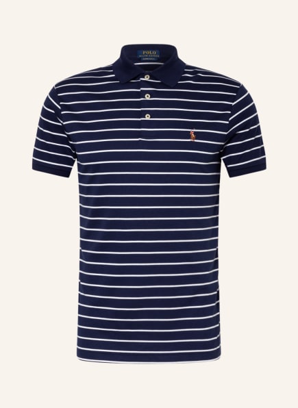 POLO RALPH LAUREN Jersey-Poloshirt Custom Slim Fit , Farbe: BLAU/ WEISS (Bild 1)