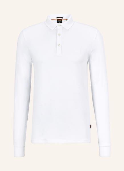 BOSS Piqué polo shirt PASSERBY slim fit, Color: WHITE (Image 1)
