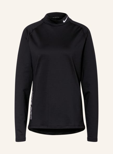 Nike Long sleeve shirt PRO WARM, Color: BLACK/ WHITE (Image 1)