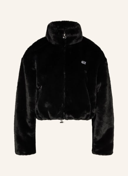 Nike Faux fur jacket, Color: BLACK (Image 1)