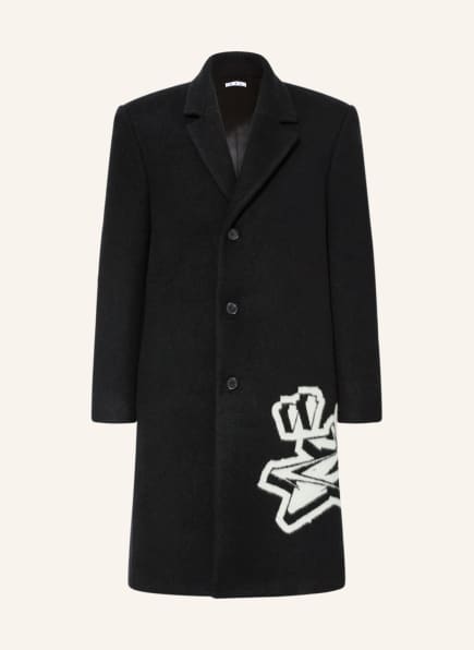 Off-White Wool coat, Color: BLACK/ WHITE (Image 1)