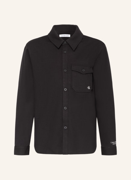 Calvin Klein Jersey-Overshirt, Farbe: SCHWARZ (Bild 1)