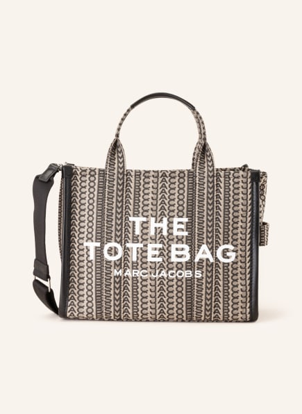 MARC JACOBS Shopper THE MEDIUM TOTE, Farbe: CREME/ DUNKELGRAU (Bild 1)