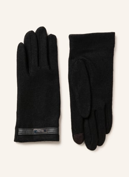 LAUREN RALPH LAUREN Gloves with touchscreen function, Color: BLACK (Image 1)
