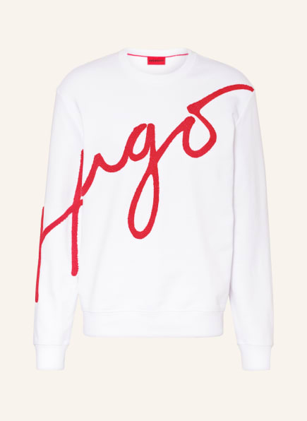 HUGO Sweatshirt DIRAFFE, Farbe: WEISS/ ROT (Bild 1)