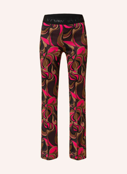 CAMBIO Trousers FLOWER , Color: BLACK/ BROWN/ LIGHT BROWN (Image 1)
